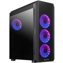 Case ATX Chieftec SCORPION 4, w/o PSU, 4x120mm ARGB, 2xUSB3.0, 1xUSB2.0, TG, Mesh front panel, Black