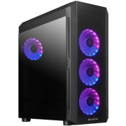 Case ATX Chieftec SCORPION 4, w/o PSU, 4x120mm ARGB, 2xUSB3.0, 1xUSB2.0, TG, Mesh front panel, Black