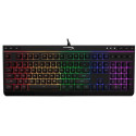 HYPERX Alloy Core RGB Membrane Gaming Keyboard (RU), Black, Backlight (RGB), Quiet, Responsive keys with anti-ghosting functionality, Spill resistant, Key rollover: 6-key / N-key modes, Durable, solid frame, Convenient USB charge port, USB