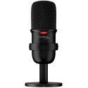 HyperX SoloCast, Microphone for the streaming, Sampling rates: 48 / 44.1 /32 / 16 / 8 kHz, 20Hz-20kHz, Tap-to-Mute sensor with LED indicator, Flexible, Adjustable stand, Cardioid polar pattern, Boom arm and mic stand, Cable length: 2m, Black,  USB