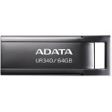 64GB USB3.1 Flash Drive ADATA UR340, Black, Metal Case, Slim Capless, Keychain (R:Up to 100 MB/s)