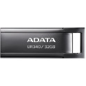 32GB USB3.1 Flash Drive ADATA UR340, Black, Metal Case, Slim Capless, Keychain (R:Up to 100 MB/s)