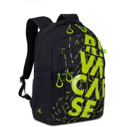 Backpack Rivacase 5430, for Laptop 15,6" & City bags, Black/Lime