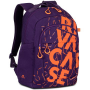 Backpack Rivacase 5430, for Laptop 15,6" & City bags, Violet/Orange