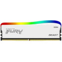 8GB DDR4-3600  Kingston FURY® Beast DDR4 RGB Special Edition, PC28800, CL17, 1.35V, Auto-overclocking, Asymmetric WHITE heat spreader, Dynamic RGB effects featuring Kingston FURY Infrared Sync technology, Intel XMP Ready  (Extreme Memory Profiles)