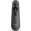 Presenter Logitech R500, Class 2 Laser, Range: 20m, Bluetooth/2.4 Ghz, 1xAAA, Grey