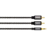 Cable 3.5 mm Jack 2x RCA plug 1.5 m