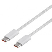 Cable Type-C - Type-C, Braided, 100W, 1m, Baseus Dynamic White CALD000202