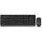 Wireless Keyboard & Mouse A4Tech FG1010S, Fn Keys, Splash Proof, Silent Mouse, 1xAA/1xAA, Grey