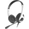 Headset A4tech FH100U, 40mm driver, 20-20kHz, 32 Ohm, 100db, 2.0m, USB, Black