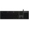 Gaming Keyboard Logitech G512 Carbon, Mechanical, GX Red, Aluminum-alloy, RGB, US Layout, USB