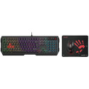 Gaming Keyboard & Mouse & Mouse Pad Bloody B1700, (B140N/ES7/BP-50M), Black, USB