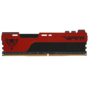 16GB DDR4-3200 VIPER (by Patriot) ELITE II,  PC25600, CL18, 1.35V, Red Aluminum HeatShiled with Black Viper Logo, Intel XMP 2.0 Support, Black/Red