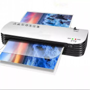 Qsmile SL399 A3, Rollers: 2(hot shoe), Input width: 320mm,Speed: 28-34 cm/min, Min Film thickness: 180(2*80) microns, Max. film thickness: 250(2*125) microns, Min Film size: Credit card size (54*86 mm), Max. Paper size: A3, Max. lam. thickness: 0.5 mm.