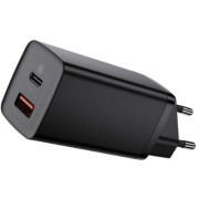Universal Home Charger Baseus GaN2 Lite, 2xUSB (C + U), 65W, Black CCGAN2L-B01