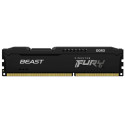 8GB DDR3-1600  Kingston FURY Beast DDR3, PC12800, CL10, 2Rx8, 1.5V, Auto-overclocking, Asymmetric BLACK heat spreader