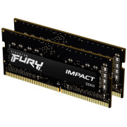 32GB (Kit of 2*16GB) DDR4-2666 SODIMM  Kingston FURY® Impact, PC21300, CL15, 2Rx8, 1.2V Intel® XMP 2.0 (Extreme Memory Profiles)