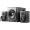 Edifier S351DB Black, 2.1/ RMS 150W (70W+ 2x40W), Audio In: Bluetooth 5.1 aptX Wireless Sound, RCA x2, PC, AUX, optical, coaxial, remote control, all wooden, (sub.8" + satl.(3,5"+1"))