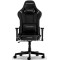 Gaming/Office Chair DXRacer Prince GC-P132-N-FX2, Black/Black, Gaslift class 4, Premium PU leather, max weight up to 150kg / height 165-185cm, Recline 90°-135°, 1D Armrests, Headrest and lumbar cushions, Nylon wheelbase, 6cm PU Caster, W-20 kg