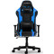 Gaming/Office Chair DXRacer Prince GC-P132-NB-FX2, Black/Blue, Gaslift class 4, Premium PU leather, max weight up to 150kg / height 165-185cm, Recline 90°-135°, 1D Armrests, Headrest and lumbar cushions, Nylon wheelbase, 6cm PU Caster, W-20 kg