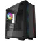 Case mATX Deepcool CC360 ARGB, w/o PSU, 3x120mm ARGB fans, Mesh Front, Tempered Glass, USB3.0, Black