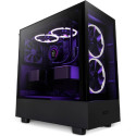 Case ATX NZXT H5 Elite, 1xUSB 3.2, 1xType-C, 1x120mm & 2x140mm FRGB, 2xTempered Glass, Black