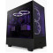 Case ATX NZXT H5 Flow, 1xUSB 3.2, 1xType-C, 2x120mm, Tempered Glass, Mesh Freont, Black