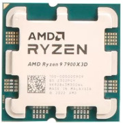 AMD Ryzen™ 9 7900X3D, Socket AM5, 4.4-5.6GHz (12C/24T), 12MB L2 + 128MB L3 Cache, AMD Radeon™ Graphics, AMD 3D V-Cache technology, 5nm 120W, Zen4, Unlocked, tray