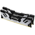 96GB (Kit of 2*48GB) DDR5-6000 Kingston FURY® Renegade Silver DDR5, PC48800, CL32, 1.35V, 2Rx8, Auto-overclocking, Symmetric SILVER Large heat spreader, Intel XMP 3.0 Ready (Extreme Memory Profiles)