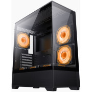 Case ATX GAMEMAX VISTA AB, w/o PSU, 0.6mm, 6x120mm ARGB fans, Dual TG, USB3.0, Type-C, Black