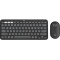 Wireless Keyboard & Mouse Logitech Pebble 2 Combo, Compact, Low-profile, Multi-Device, 4000dpi, 3 buttons, 2xAAA/1xAA, 2.4Ghz+BT, EN, Graphite