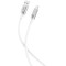 Type-C Cable XO, Brainded, NB251 6A, 1M, White