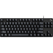 Gaming Keyboard Logitech G413 TLK SE, Mechanical, Tenkeyless, Tactile SW, Aluminum alloy, PBT keycaps, Backlit (White), 1.8m, USB, EN, Black