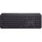 Wireless Keyboard Logitech MX Keys S, Ultra thin, Premium typing, Metal plate, F-keys, Backlit, Palm rest, 10M, 2.4Ghz+BT, EN, Graphite