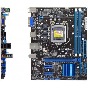 ASUS P8H61-M LX3 R2.0/C/SI, Socket 1155, Intel® H61(B3), Dual 2xDDR3-2200, CPU Intel graphics, 1x PCI-Ex16, 2x PCI-Ex1, 4xSATA2, VT1708S 7.1ch HDA, GigaLAN, mATX