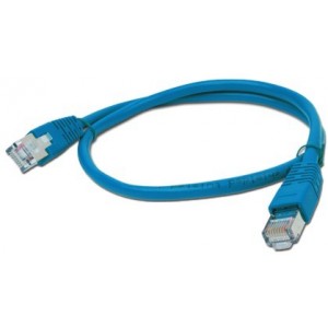 FTP Patch Cord     0.5m, Blue, PP22-0.5M/B, Cat.5E, molded strain relief 50u" plugs