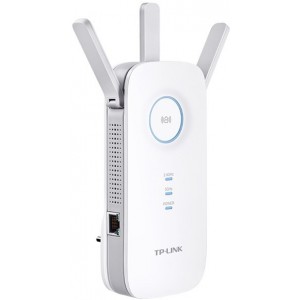 TP-LINK RE450  AC1750 Wireless Wall Plugged Range Extender, Atheros, 1300Mbps on 5GHz +  450Mbps on 2.4GHz, 802.11ac/n/g/b, 1 Gigabit Lan Port, Ranger Extender mode, Access Control, Concurrent Mode boost both 2.4G/5G, WPS, 3 external antennas