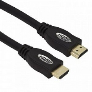 Cable HDMI  Zignum "Basic" K-HDE-SKB-0200.B, 2 m, High Speed HDMI® Cable with Ethernet, male-male, with gold plated contacts, double shielded, with dust caps