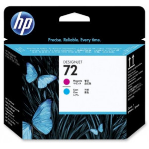 HP №72 magenta and cyan printhead