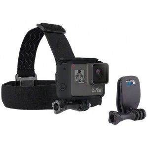 GoPro Head Strap + QuickClip -wear your GoPro on your head with the Head Strap, or use the QuickClip to attach it to a backwards baseball cap or other 3mm to 10mm thick object, compatible with all GoPro cameras.