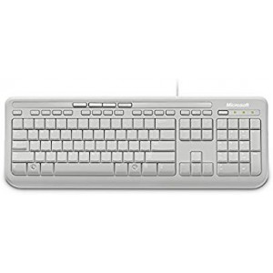 microsoft wired keyboard 600 white