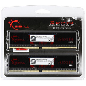  32GB DDR4 Dual-Channel Kit G.SKILL Aegis F4-3200C16D-32GIS 32GB (2x16GB) DDR4 PC4-25600 3200MHz CL16, Retail (memorie/память)