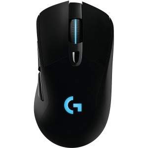 Logitech Gaming Mouse G703 Lightspeed Wireless, Bluetooth, High-speed, Hero 16K Gaming Sensor, Mechanical button, 6 Programmable buttons, 100-16000 dpi, LIGHTSYNC RGB lighting.