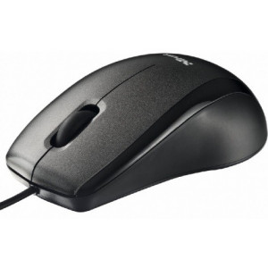 Trust Carve Optical Mouse, 1200 dpi, 3 button, USB, Black