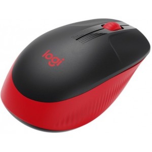 "Wireless Mouse Logitech M190 Full-size, Optical, 1000 dpi, 3 buttons, Ambidextrous, Red
. "