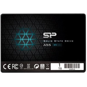 2.5" SSD 1.0TB  Silicon Power  Ace A55, SATAIII, SeqReads: 560 MB/s, SeqWrites: 530 MB/s, Controller  Silicon Motion SM2258XT, MTBF 1.5mln, SLC Cash, BBM, SP Toolbox, 7mm, 3D NAND TLC