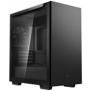 Case mATX Deepcool MACUBE 110, w/o PSU, 1x120mm,Tempered Glass,Magnetic Side Panels, 2xUSB3.0, Black