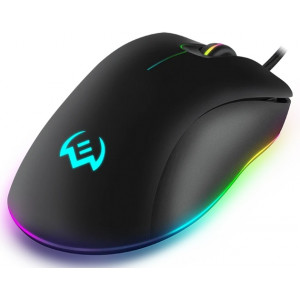 Gaming Mouse SVEN RX-G830, Optical, 500-6400 dpi, 6 buttons, Soft Touch, RGB, Black, USB