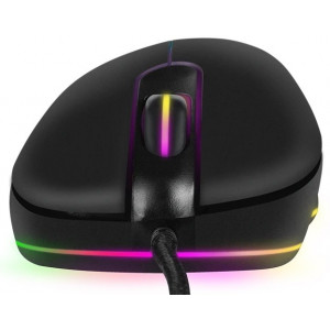 Gaming Mouse SVEN RX-G830, Optical, 500-6400 dpi, 6 buttons, Soft Touch, RGB, Black, USB