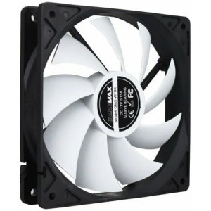 PC Case Fan GAMEMAX GMX-WFBK-WT, 120mm, 23.4dB, 46.5 CFM, 1200PM, Hydraulic bearing, PWM, 4pin,White